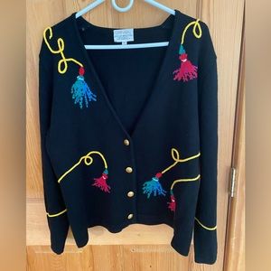 Susan Bristol Vintage 1992 Holiday Sweater size Large